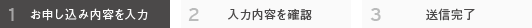 1.お申し込み内容を入力